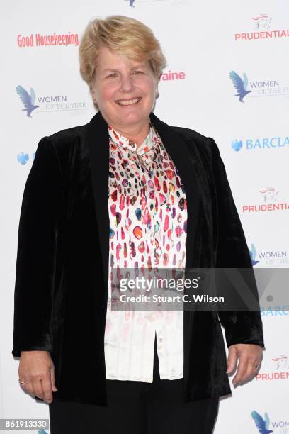 Sandi Toksvig attends the Woman Of The Year Awards Lunch at Intercontinental Hotel on October 16, 2017 in London, England.