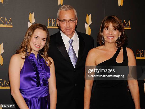 Dr Drew Pinsky, his daughter Paulina and wife Susan attend The 2009 PRISM Awards held at the Beverly Hills Hotel on April 23, 2009 in Beverly Hills...
