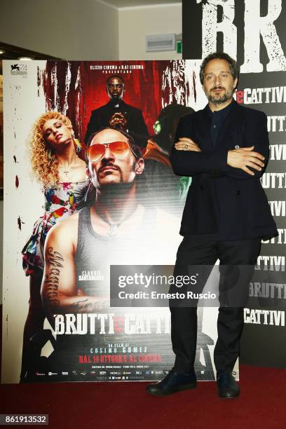 Claudio Santamaria attends Brutti E Cattivi Photocall at Teatro Eliseo on October 16, 2017 in Rome, Italy.