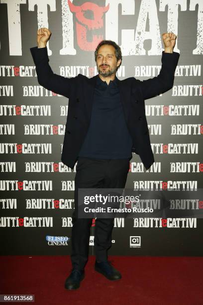 Claudio Santamaria attends Brutti E Cattivi Photocall at Teatro Eliseo on October 16, 2017 in Rome, Italy.