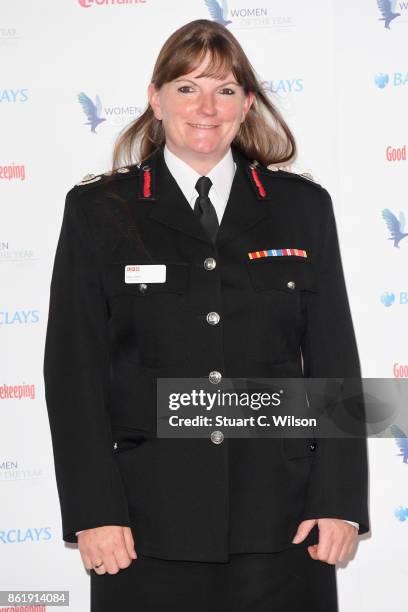 Commissioner Dany Cotton attends the Woman Of The Year Awards Lunch at Intercontinental Hotel on October 16, 2017 in London, England.