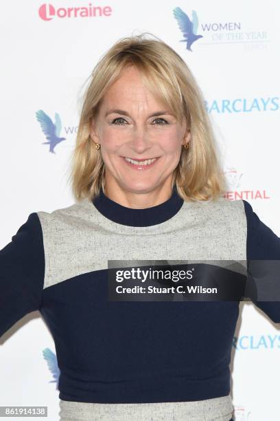 Louise Minchin attends the Woman Of The Year Awards Lunch at Intercontinental Hotel on October 16, 2017 in London, England.