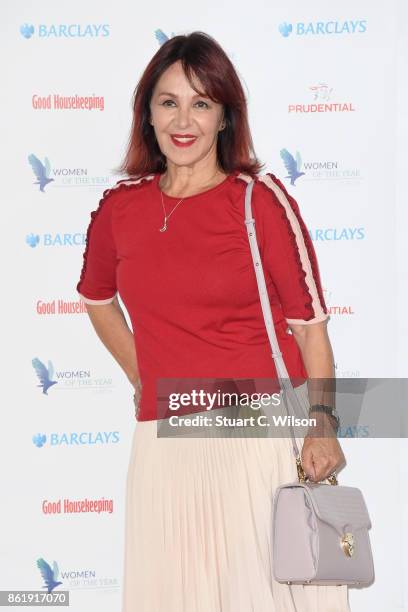 Arlene Phillips attends the Woman Of The Year Awards Lunch at Intercontinental Hotel on October 16, 2017 in London, England.