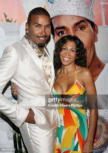 Singer Norwood Young and guest attend the private screening and launch party for "Just Norwood" Hosted by Norwood Young at the Harmony Gold Theater...