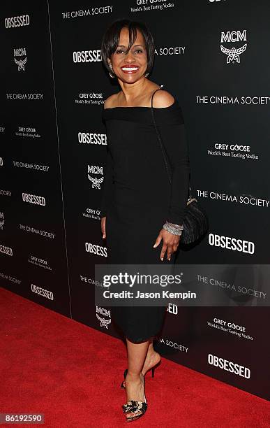 Actress Judge Glenda Hatchett attends the premiere of "Obsessed" presented by The Cinema Society & MCM at the School of Visual Arts on April 23, 2009...