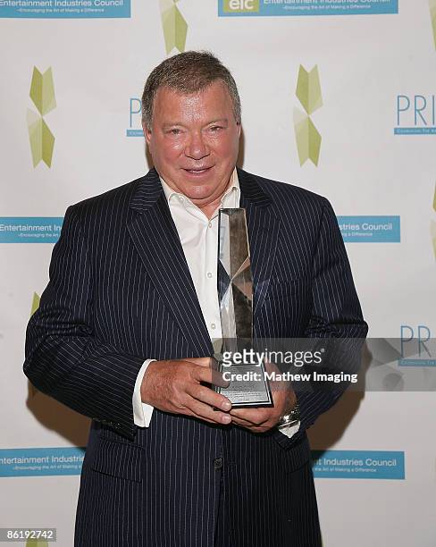 Actor William Shatner won the award for Best Performance in a Drama Series - " Boston Legal" at The 2009 PRISM Awards held at the Beverly Hills Hotel...