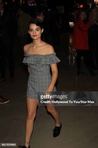 Brianna Hildebrand is seen on October 15, 2017 in Los Angeles, CA.