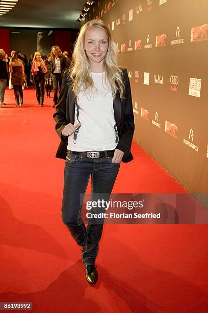 Actress Janin Reinhardt attends the New Faces Award 2009 at BCC on April 23, 2009 in Berlin, Germany.