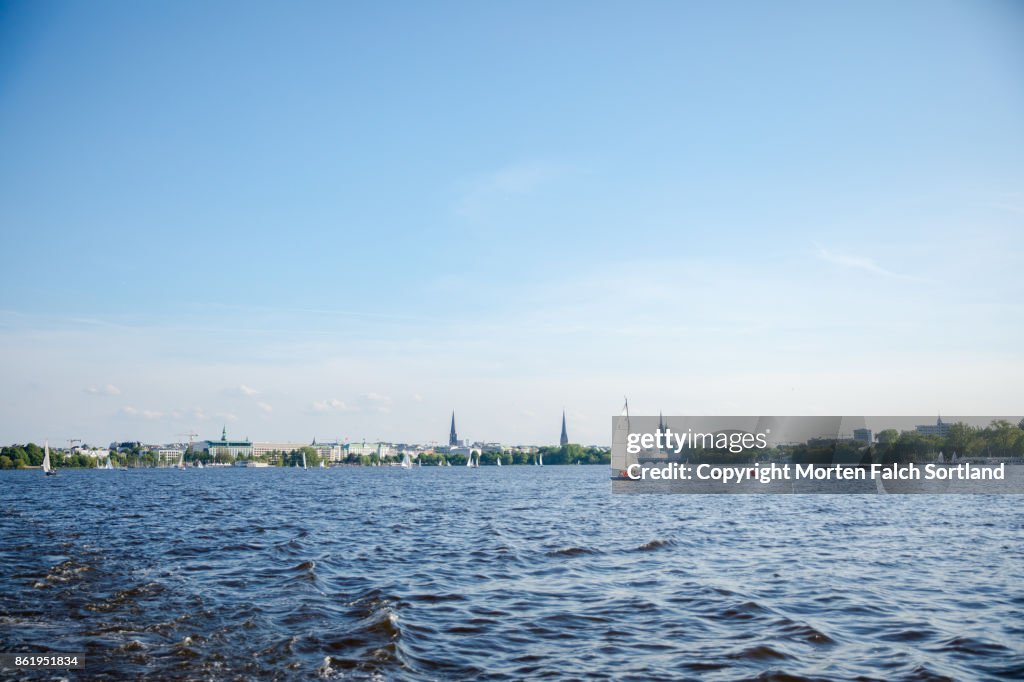 Sailboats on the water