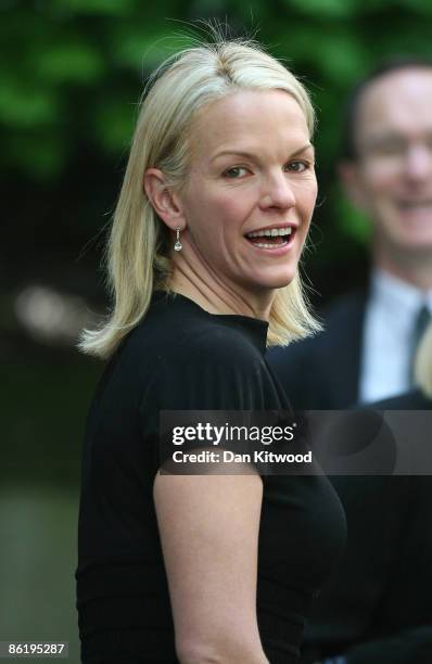 Elisabeth Murdoch arrives at the funeral of Sir Clement Freud on April 24, 2009 in London, England. The broadcaster, writer and former Liberal MP,...