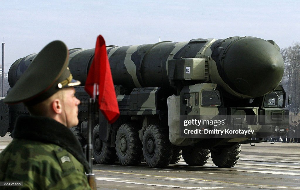 Moscow Puts Military Hardware On Show During Parade Rehearsal