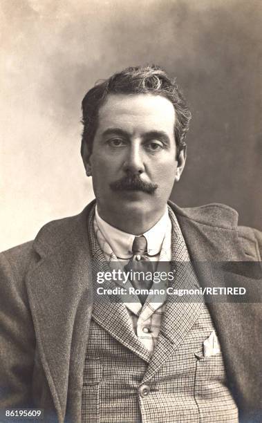 Italian composer Giacomo Puccini , circa 1890.