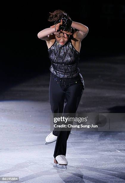 Yu-na Kim of South Korea performs during Festa on Ice 2009 at KINTEX on April 24, 2009 in Goyang, South Korea.