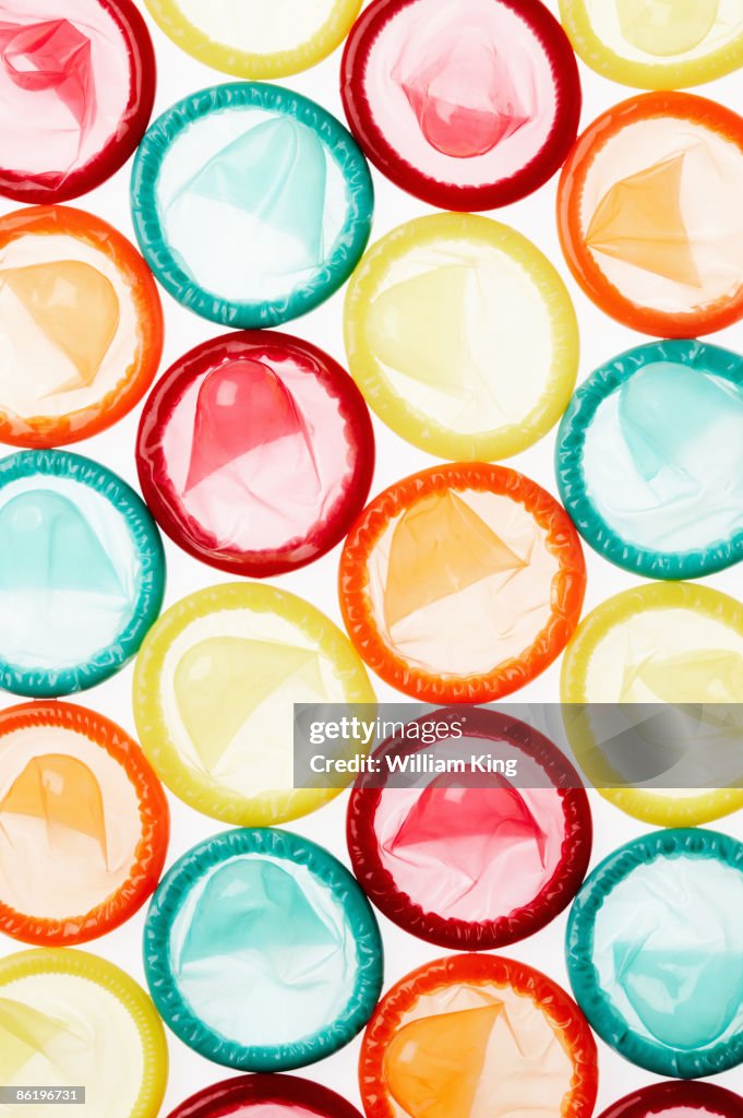 Multicoloured Condoms