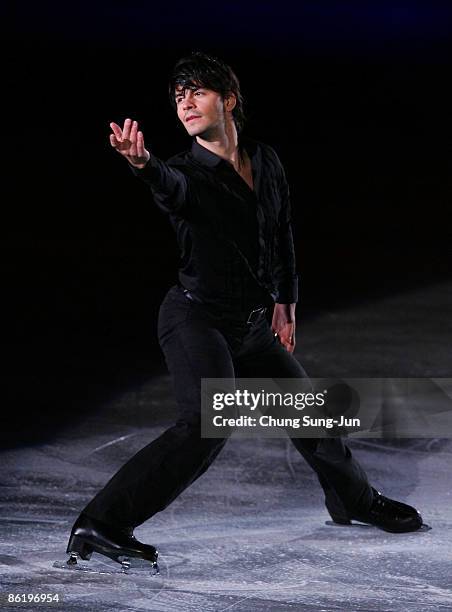 Stephane Lambiel of Switzerland performs during Festa on Ice 2009 at KINTEX on April 24, 2009 in Goyang, South Korea.