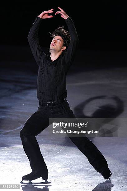 Stephane Lambiel of Switzerland performs during Festa on Ice 2009 at KINTEX on April 24, 2009 in Goyang, South Korea.