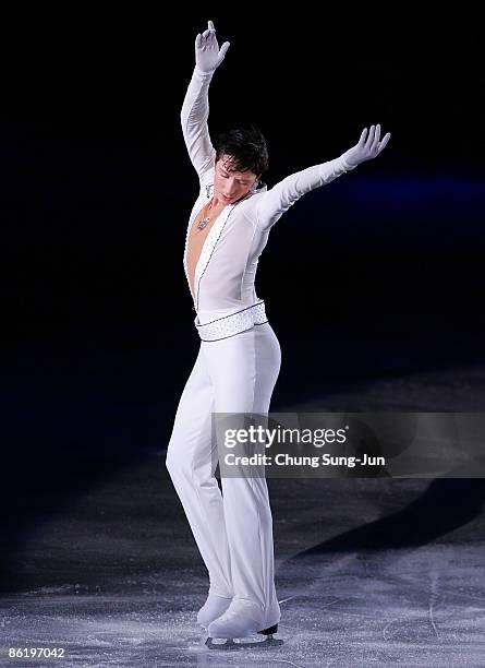 Johnny Weir of USA performs during Festa on Ice 2009 at KINTEX on April 24, 2009 in Goyang, South Korea.