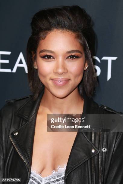 Actress Alexandra Shipp attends the 2017 Screamfest Horror Film Festival - Premiere Of "Tragedy Girls" at TCL Chinese 6 Theatres on October 15, 2017...