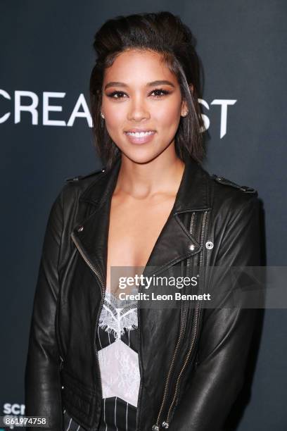 Actress Alexandra Shipp attends the 2017 Screamfest Horror Film Festival - Premiere Of "Tragedy Girls" at TCL Chinese 6 Theatres on October 15, 2017...