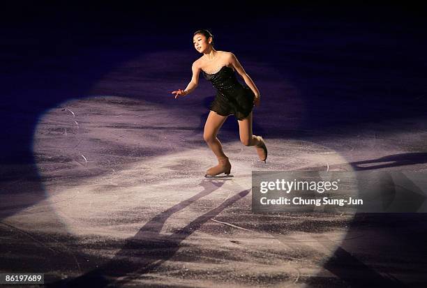 Yu-na Kim of South Korea performs during Festa on Ice 2009 at KINTEX on April 24, 2009 in Goyang, South Korea.