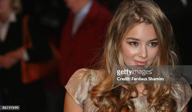 Keeley Hazell attends the 'Interview' Premiere at the BFI 51st London Film Festival, Odeon West End on October 18, 2007 in London, England.