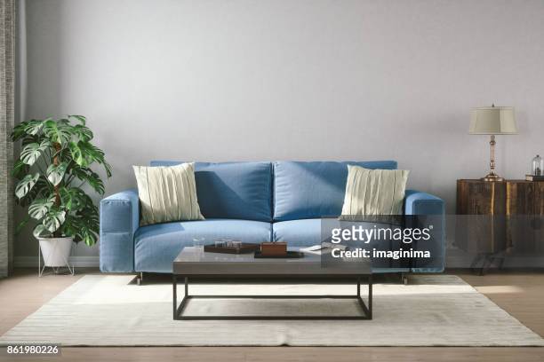 vintage style living room - sofa stock pictures, royalty-free photos & images