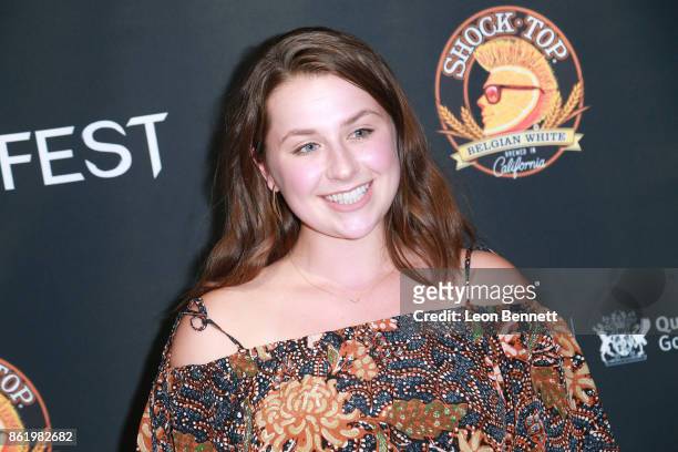 Actress Katie Stottlemire attends the 2017 Screamfest Horror Film Festival - Premiere Of "Tragedy Girls" at TCL Chinese 6 Theatres on October 15,...