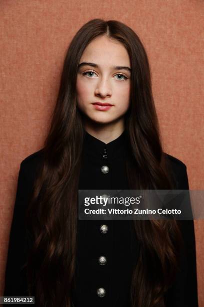 Actor Raffey Cassidy is photographed during the 61st BFI London Film Festival on October 12, 2017 in London, England.