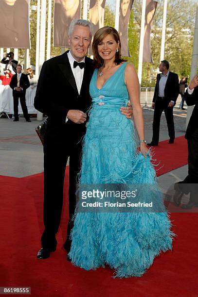 Maren Gilzer and partner Egon F. Freiheit attend the German Film Award 2009 at the Palais am Funkturm on April 24, 2009 in Berlin, Germany.
