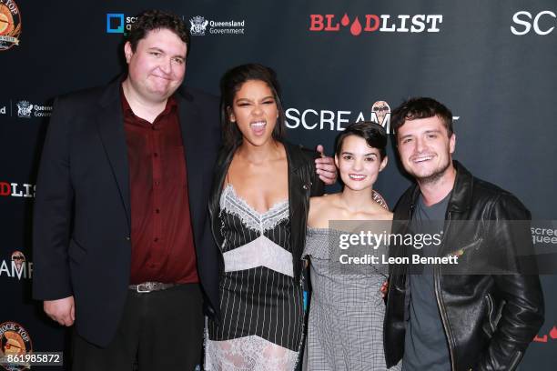 Tyler MacIntyre, Alexandra Shipp, Brianna Hildebrand and Josh Hutcherson attends the 2017 Screamfest Horror Film Festival - Premiere Of "Tragedy...