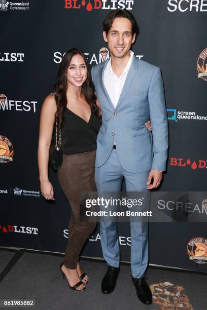 Actors Samara Pollak and Cameron Van Hoy attends the 2017 Screamfest Horror Film Festival - Premiere Of "Tragedy Girls" at TCL Chinese 6 Theatres on...