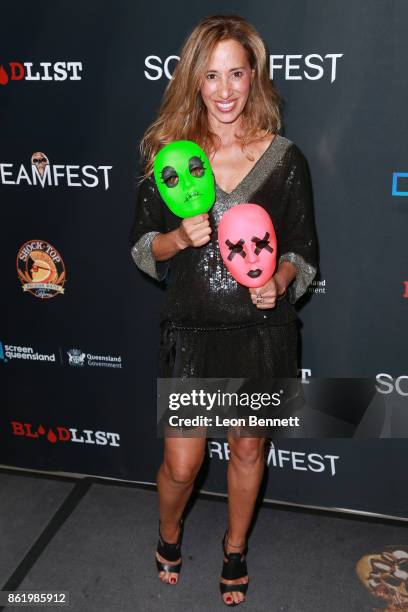 Make artist Bruna Nogueira attends the 2017 Screamfest Horror Film Festival - Premiere Of "Tragedy Girls" at TCL Chinese 6 Theatres on October 15,...