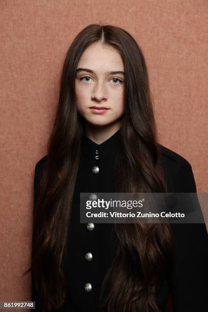 Actor Raffey Cassidy is photographed during the 61st BFI London Film Festival on October 12, 2017 in London, England.