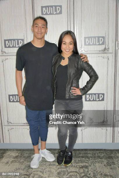 Lex Ishimoto and Koine Iwasaki attend Build series to discuss "So You Think You Can Dance" at Build Studio on October 16, 2017 in New York City.