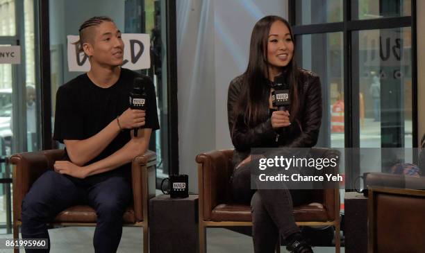 Lex Ishimoto and Koine Iwasaki attend Build series to discuss "So You Think You Can Dance" at Build Studio on October 16, 2017 in New York City.