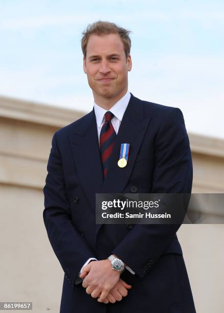 Prince William looks on as he visits at the National Memorial Arboretum to launch the NMA Future Foundations Appeal on April 24, 2009 near Lichfield,...