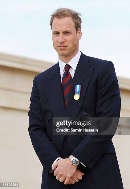 Prince William looks on as he visits at the National Memorial Arboretum to launch the NMA Future Foundations Appeal on April 24, 2009 near Lichfield,...