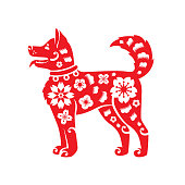 Chinese New Year Symbol, 2018 Year of Dog