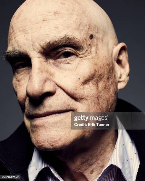 Filmmaker Barbet Schroeder of 'The Venerable W' poses for a portrait at the 55th New York Film Festival on October 13, 2017.