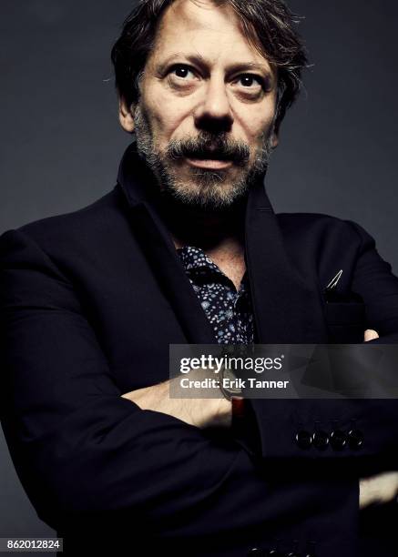 Director Mathieu Amalric of 'Ismael's Ghosts' poses for a portrait at the 55th New York Film Festival on October 13, 2017.