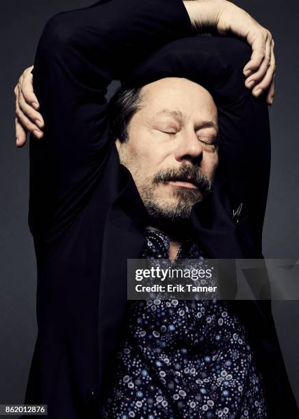 Director Mathieu Amalric of 'Ismael's Ghosts' poses for a portrait at the 55th New York Film Festival on October 13, 2017.