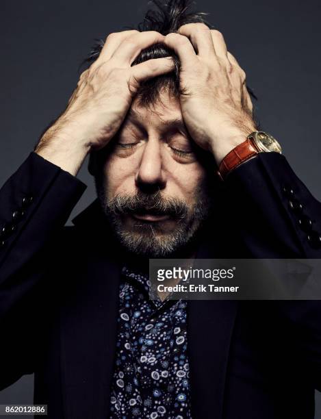 Director Mathieu Amalric of 'Ismael's Ghosts' poses for a portrait at the 55th New York Film Festival on October 13, 2017.