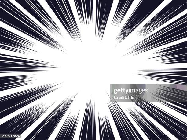 bildbanksillustrationer, clip art samt tecknat material och ikoner med komiska explosion bakgrund - anime fight