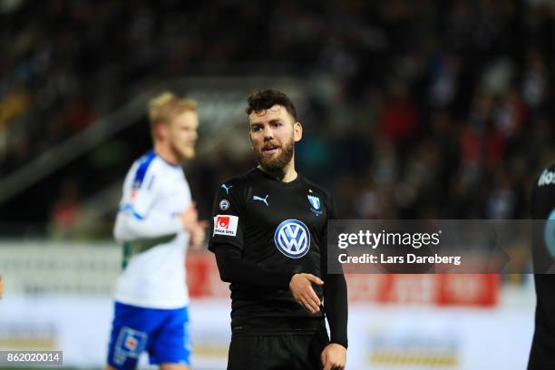 Erdal Rakip of Malmo FF during the Allsvenskan match between IFK Norrkoping and Malmo FF at Ostgotaporten on October 16, 2017 in Norrkoping, Sweden.