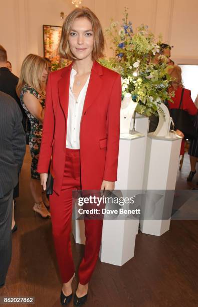 Arizona Muse attends the UK launch of Birks Jewellery at Canada House, Trafalgar Square, on October 16, 2017 in London, England.