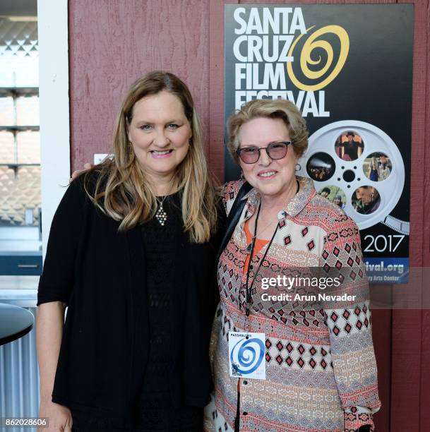 Festival Director Catherine Segurson and Dean Susan Solt of UCSC attend the Santa Cruz Film Festival at Tannery Arts Center on October 15, 2017 in...