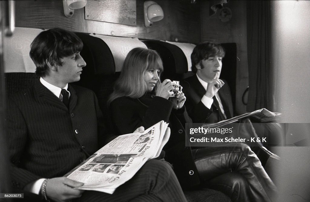 Photo of Astrid KIRCHHERR and BEATLES and Ringo STARR and John LENNON