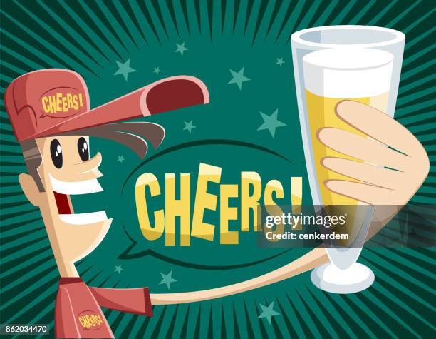 cheers for freedom - pub background stock illustrations