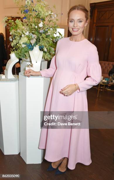 Laura Haddock attends the UK launch of Birks Jewellery at Canada House, Trafalgar Square, on October 16, 2017 in London, England.