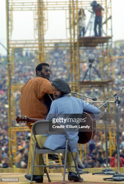 Photo of WOODSTOCK and Richie HAVENS, Richie Havens, Woodstock , Bethel, NY, 1969